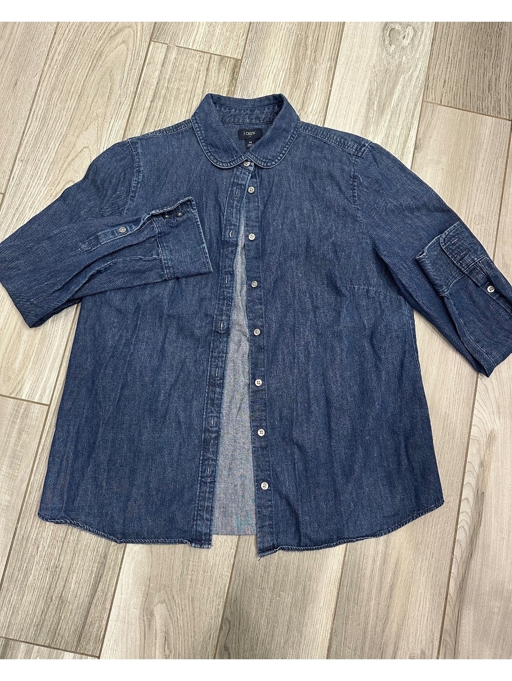 J.Crew Medium Dark Blue Denim Shirt
